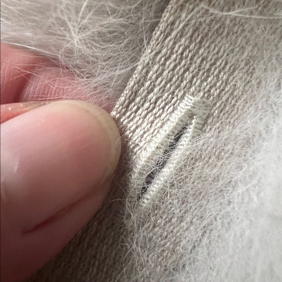 MaxMara Fur Collar with Ribbon Ties, Taupe - Picture 3 of 8